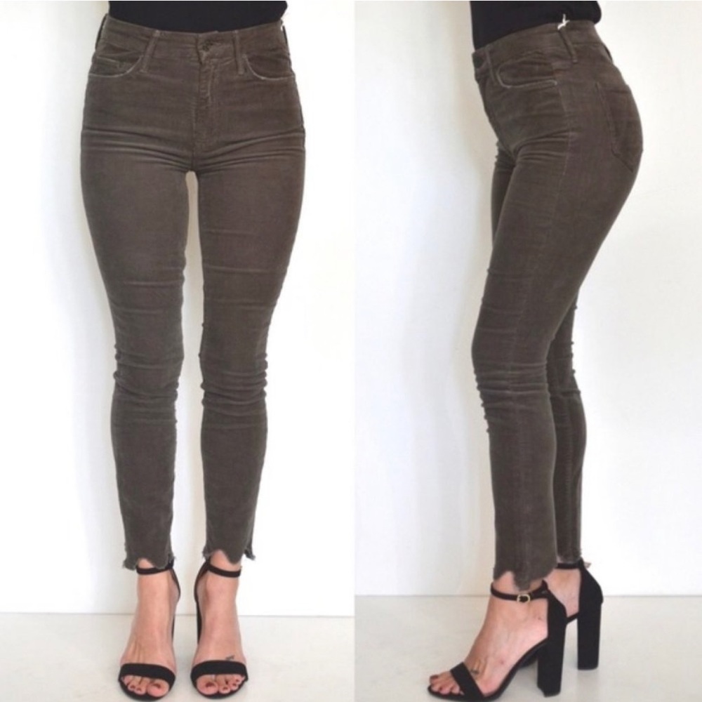 MOTHER High Waisted Looker Ankle Chew Hopscotch